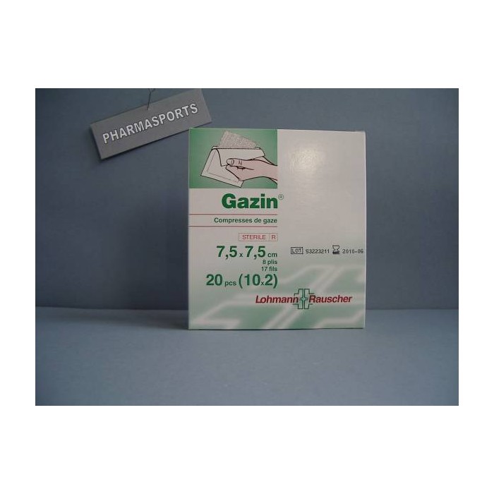 COMPRESSE DE GAZE STERILE 7.5x7.5 BTE DE 10