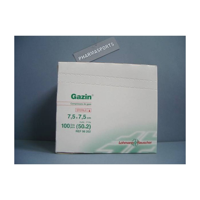 COMPRESSE DE GAZE STERILE 7.5x7.5 BTE DE 50