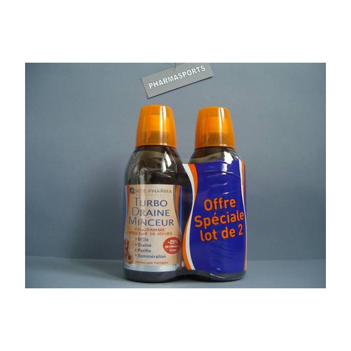 2X 500 ML MINCEUR TURBO DRAINE GOUT THE VERT PECHE