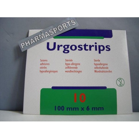 LOT DE 10 SUTURES ADHESIVES URGOSTRIPS STERILES