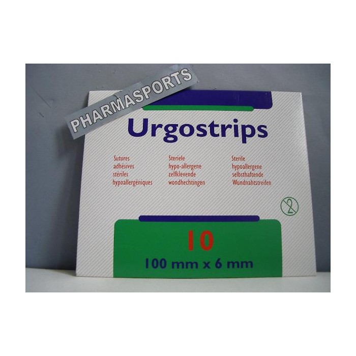 LOT DE 10 SUTURES ADHESIVES URGOSTRIPS STERILES