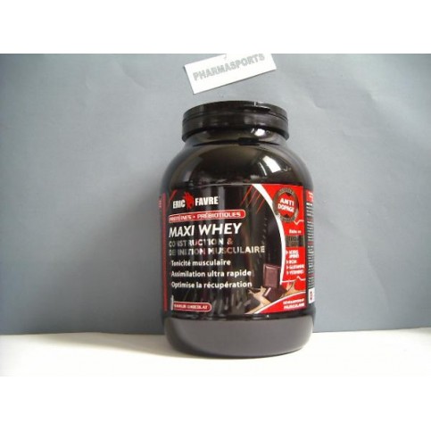 LOT DE 2 MAXI WHEY POT 750G CHOCOLAT