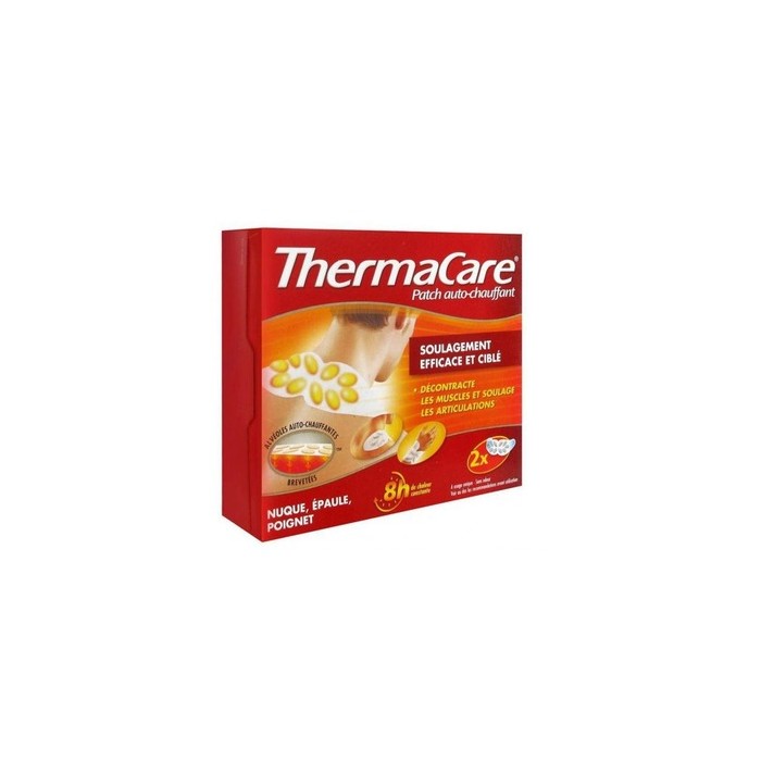 LOT DE 2 THERMACARE NUQUE PATCHS CHAUFFANTS